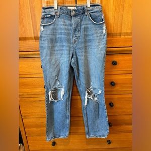 Abercrombie Curve Love The 90s straight Ultra High Rise Jeans Size 31/12S